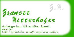 zsanett mitterhofer business card